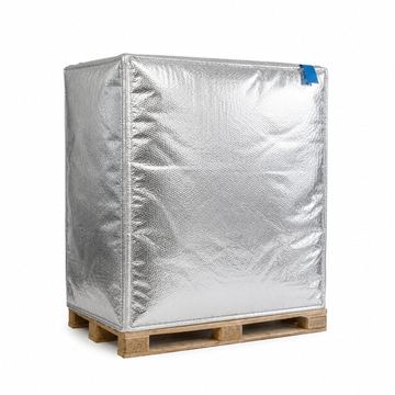 Thermohaube Blockpalette 120 x 100 x 150 cm zweilagig (thermal pallet cover) — Cooled Solutions